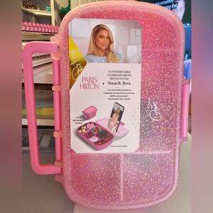 Paris Hilton Pink Glitter Snack Box x3